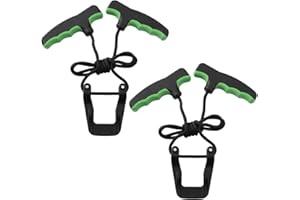 LaRandom 2 Pcs Crossbow Cocking Rope Cocking Device Double Handle Crossbow Pull Cord Aid Sled Cocker Hunting Tools Accessories for Archery Bow