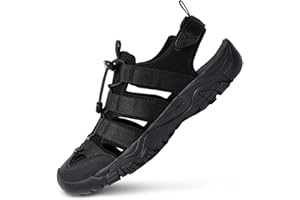 atika Men's Outdoor Hiking Sandals, Closed Toe Athletic Sport Sandals, Lightweight Trail Walking Sandals, Summer Water Shoes
