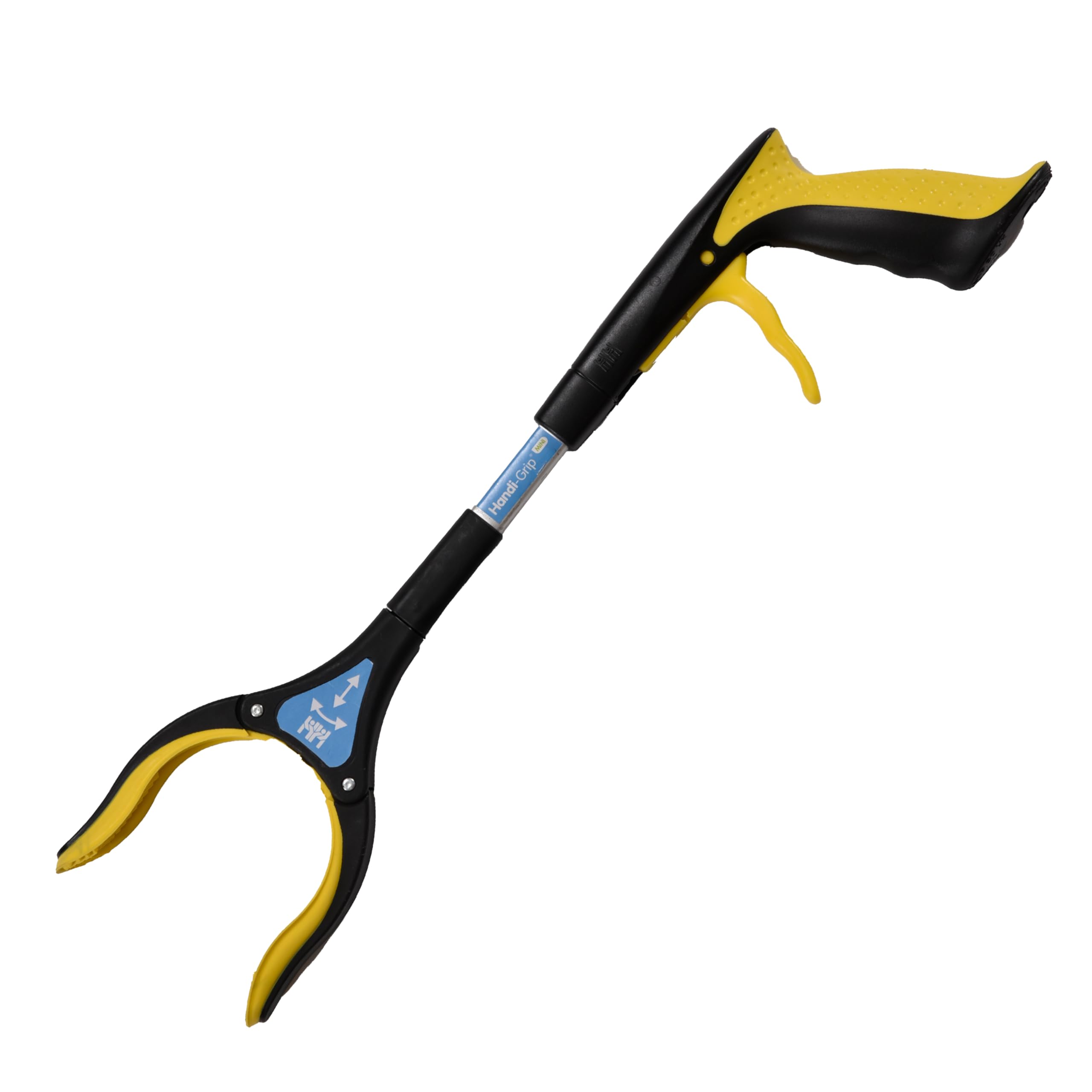 The Helping Hand Company Handi-Grip Mini Grabber Reacher 18"/46cm. Short Picker Upper Ideal for Wheelchair Users, Children, Elderly, Recovering from Surgery, Litter Picker for Children