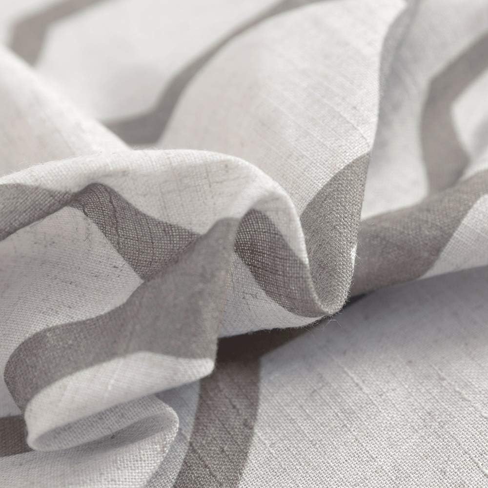 jinchan Moroccan Tile Tablecloth Linen Textured for Kitchen Geometric Trellis Printed Table Cover for Wedding Party Banquet Decoration 1 Panel 72" L Soft Grey: Home & Kitchen