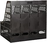 SAYEEC Sturdy Desktop 4 Sections Plastic Magazine Holders Frames File Dividers view 7