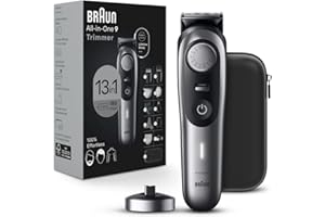 Braun All-in-One Men's Shaving Kit Series 9 9440, 13-in-1 Beard, Face, Nose, Ear Trimmer, Hair Clippers, Body Groomer and Manscaping, Holiday Gifts for Men