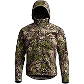 SITKA Stratus Jacket – 100% Windproof, Ultra-Quiet, Removable Hood, Safety Harness Port, Micro-Grid Fleece - Parent