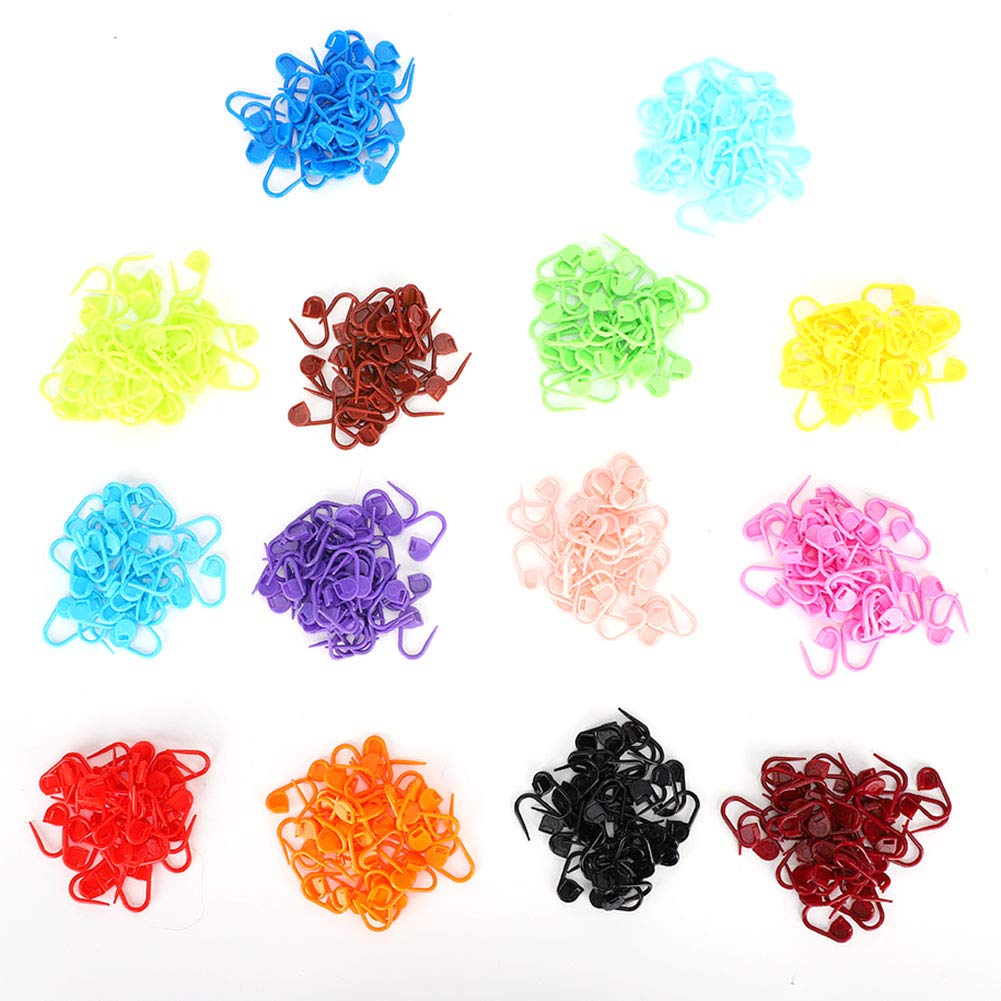 700pcs Knitting Stitch Markers Colorful Locking Stitch Marker Safety Small Pin Crochet Clips Crochet Pins Plastic Positioning Buckle Locking Knitting Accessories