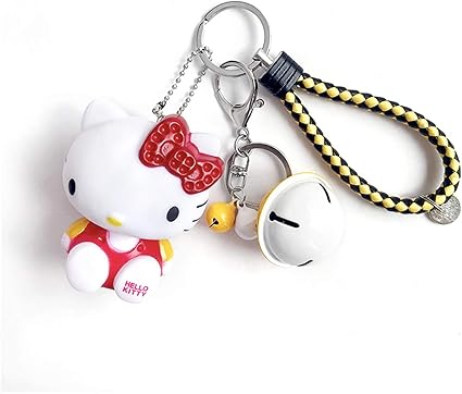 Amazon Co Jp キーホルダ 女性ガール学生カーキーリングかわいい誕生日ギフト用の漫画ハローキティキーホルダーバッグチャームペンダントキーチェーン Color J44 C ホーム キッチン