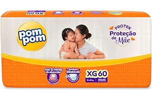 Fralda Pom Pom Protek XG, 60 Unidades