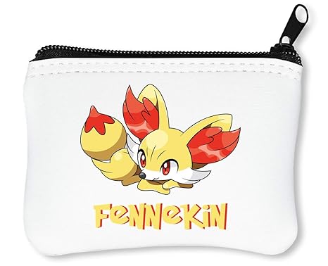 Pokemon Fennekin Cute Illustration Reißverschluss-Geldbörse Brieftasche Geldbörse