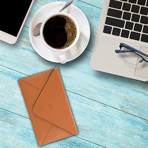 Otto Genuine Leather Wallet |RFID Blocking, Multiple Slots Money, ID, Cards, Smartphone| - Unisex (Light Brown)