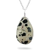 CRYSTALINES Natural Raw Gemstones, Rough Stones Crystals Jewelry, Handmade Fashion Jewelry for Women, Wicca & Reiki Healing Crystals, Bohemian, Christmas Gift