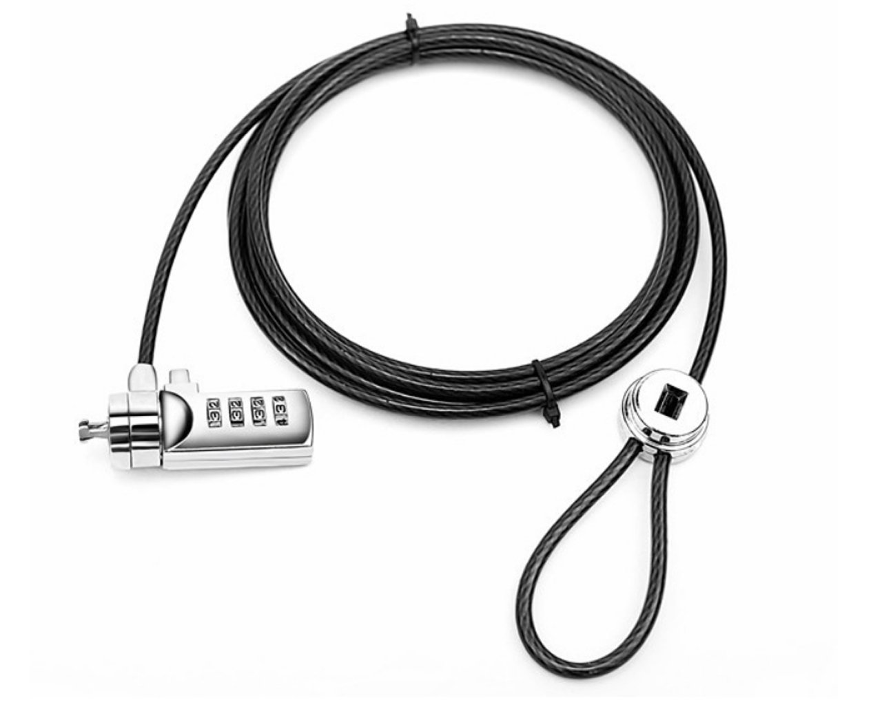 Laptop Security Lock, Combination Cable Lock, Theft Protection Tablet Lock Security Cable for Notebook Laptop Pc Computer Monitor
