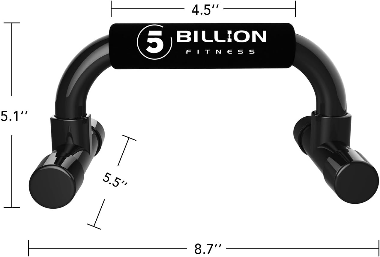 5BILLION Push Up Bars - Workout for Home Gym & Fitness - Great for Muscle Training - Foam Handle : Sports & Outdoors