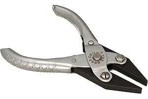 The Beadsmith Flat Nose Parallel Pliers - 5 inches (127mm), Steel Tool for Jewelry Making, No Spring