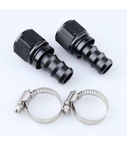 Swivel Fuel Fitting 10AN Female Swivel To 5/8" Hose Barb 90 Degree Fuel Adapter - Black, Performance Part 8 An 90 Degree Fitting - Foto 3