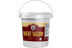 GENERIC Cornhusker Kitchen Beef Tallow - Grass fed Beef Tallow (1.5 Pound Tubs)