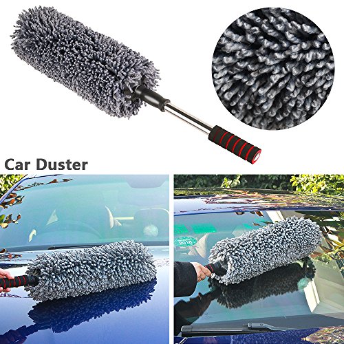 upra Car Duster Kit 6pcs, Multipurpose Car Cleaning Tool Kit - Professional Exterior/Interior Car Wash Brush Kit, Excellent for Home Office Auto Motorcycle Truck