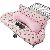 Shopping Cart Cover for Baby/Toddler with Supportive seat positioner, Cozy High Chair Cover, Pink
