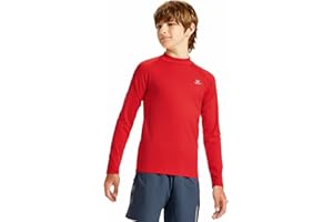 DEVOROPA Youth Boys Compression Thermal Shirts Long Sleeve Undershirt Fleece Baselayer Mock Top