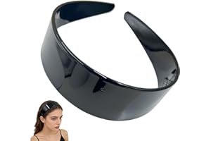 Thick Tortoise Shell Headband, No Slip Versatile Wide Acetate Retro Headbands, Tortoise Shell Headband Wide With Teeth, No He