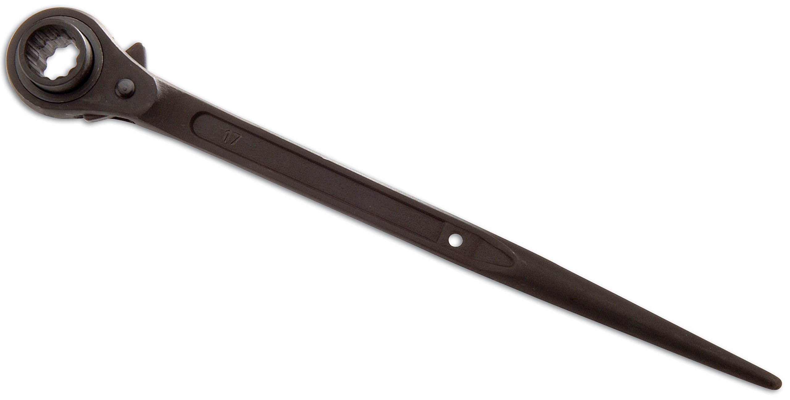 Laser 0176 Ratchet Podger Spanner 19mm X 24mm, Black,chrome