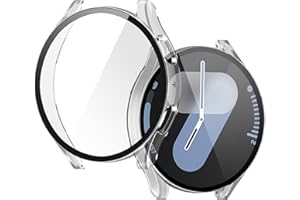 JULK 2 Pack for Galaxy Watch 7 Screen Protector, Tempered Glass with Samsung Watch 7 Screen Protector 44mm, High Sensitivity, Reliable Face Cover for Samsung Galaxy Watch 7 [2 Transparent]