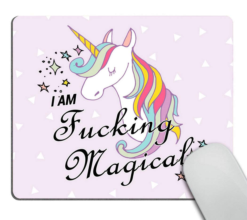 Wasach Funny Mousepad, Funny Mouse pad, Unicorn Mousepad, Unicorn Mouse pad, Unicorn Present, Present for Coworker, Going Away Present