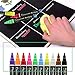 QIVV Liquid Chalk Markers,10 Colored Wet Erase Chalk Markers Neon Pens For Kids Art Menu Board Bistro Boards Windows Chalkboard Markers Reversible Bullet/Chisel Fine Tip-Non-Toxic Odorless Erasable