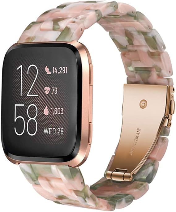 green fitbit versa band