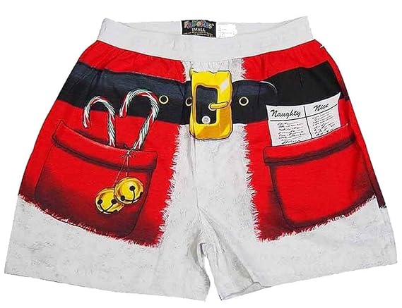 Fun Boxer Xmas Santa Boxer Shorts, Medium at Amazon Men’s Clothing store