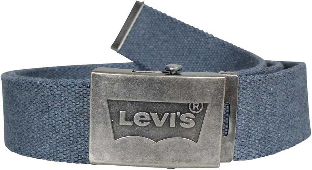 Mens Levis Batwing  Belt 228059 Denim Blue Amazon.co.uk Clothing