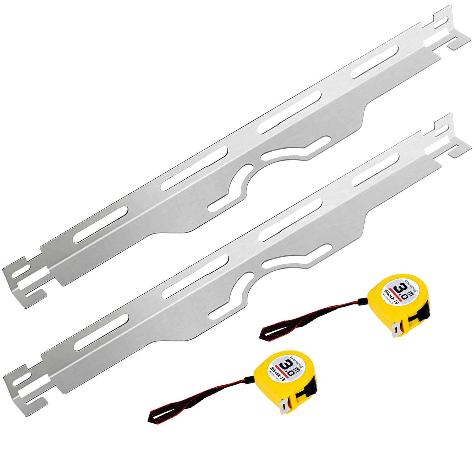 Photo 1 of KodMtiz Wheel Alignment Tool, Heavy Duty Toe Alignment Tool Plates, 2PCS Stainless Steel Accurate Wheel Alignment Measurements for Vehicles, Includes 2 Measuring Tapes