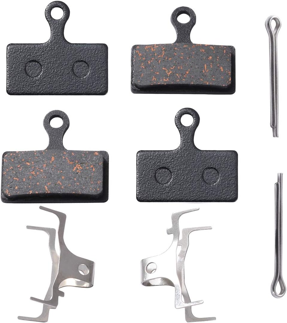 Icreopro 2 Pairs Bicycle Disc Brake Pads for Shimano Deore XT XTR SLX DBP-G02A.(Multi-Metallic,Resin,Semi-Metallic,Sintered Metal)