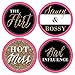 Big Dot of Happiness Girls Night Out - Bachelorette Party Name Tags Badges Sticker Set 12