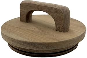 Ball Jar Lids, 4-Inch Reusable Wooden Mason Jar Tops with Handle, Sealed Lids for Kitchen Home