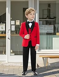 Tuxedo Suits for Boys 3 Pieces Slim Fit Boys Formal