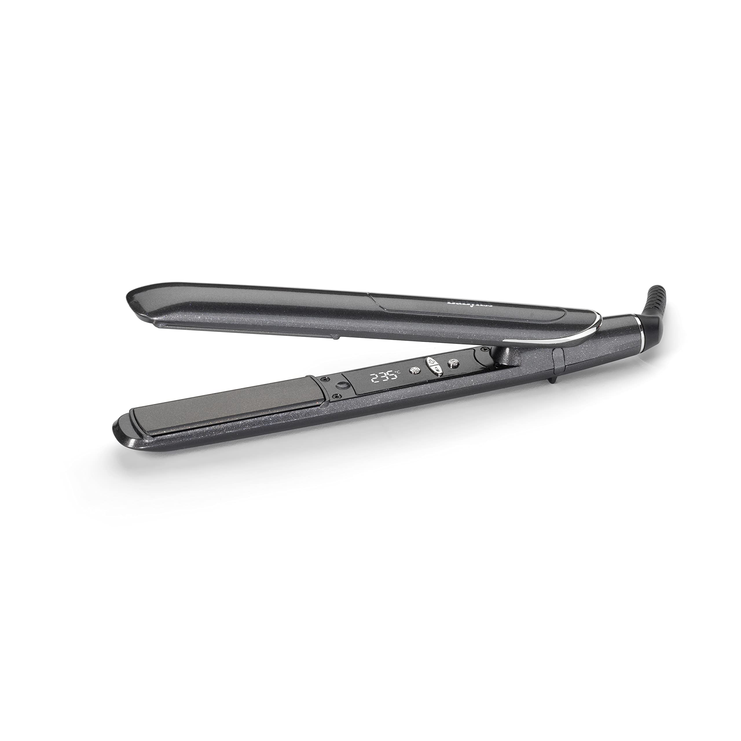 BaByliss Platinum Diamond 235 Hair Straighteners, Super Ionic, Ceramic Plates for Enhanced Smoothness & Shine, Memory Function, Ultra-Fast Heat up, 10 Heat Settings up to 235°C