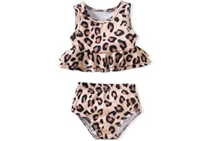 Aalizzwell Toddler Baby Girl Bathing Suit Two Piece Swimsuit Bikini Beach Wear