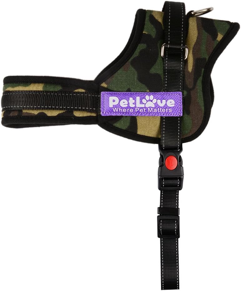 PETLOFT Dog Harness, Adjustable Soft Leash Padded No Pull Dog Harness for Small Medium Large Dogs Camouflage - Image 5