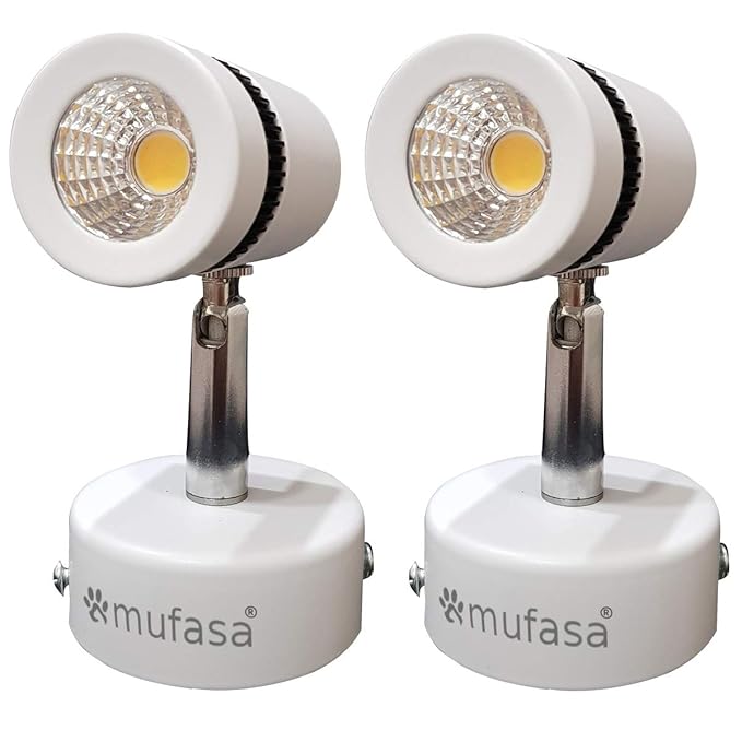 Mufasa LED Spot Light/Focus Light for Wall or Ceiling Mount (3W) (Warm White, Pack of 2)