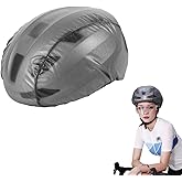 CHENSHUO Cycling Helmet Cover for Bicycle,Waterproof Helmet Protective Cover with Reflective Strips,Reusable at Night Wind Proof Rain Cover.1 Pieces,Grey.
