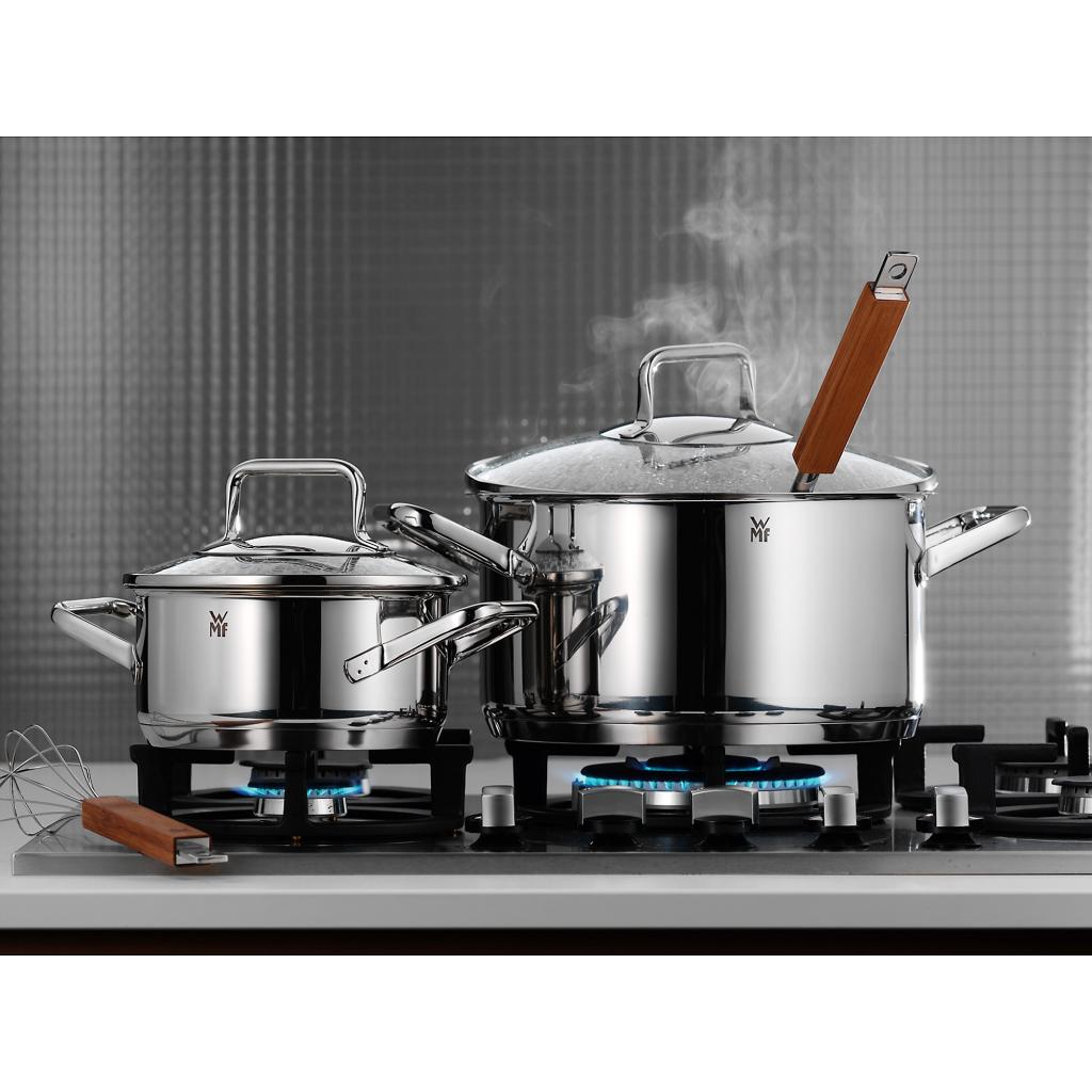 WMF Trend Topfset, 6-teilig, mit Glasdeckel, Kochtopf