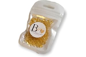 Bead It Wear It Love It Bicone Style Faceted Crystal Dreadlock Loc Sprinkles Hair Beads, Loc Jewelry For Dreadlocks (Gold)