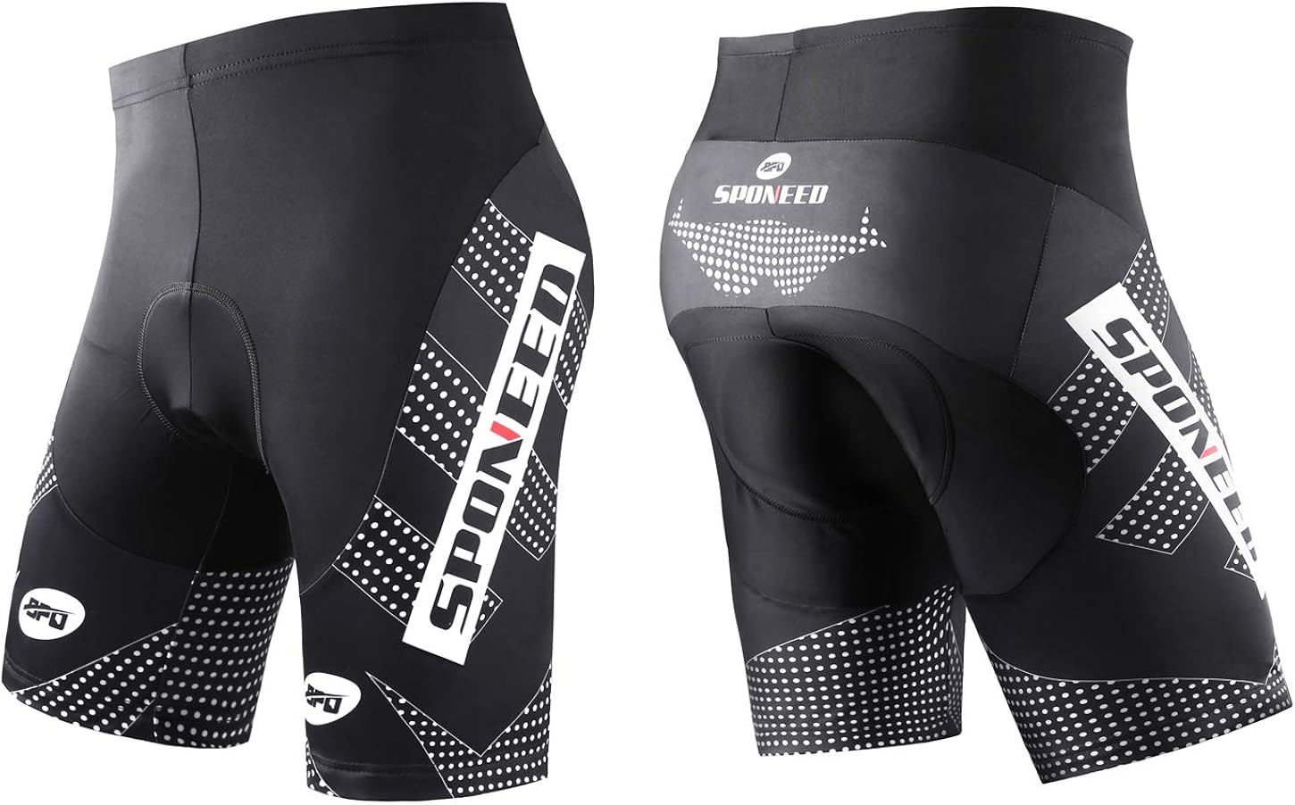 sponeed Men's Cycling Shorts Padded Bicycle Riding Pants Bike Biking Clothes Cycle Wear Tights: Clothing