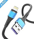 iPhone Charger Cable, 4 Pack [1Ft 3Ft 6Ft 10Ft] MFI Certified Lightning Cable, Data Sync Fast iPhone Charging Cord Compatible with iPhone 11 Xs max Xr X 8 7 6 SE 5s 5C, for iPad(Partial)