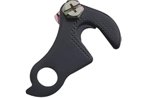 Black Bike Rear Gear Mech Derailleur Hanger with Bolt Fitting Aluminum Alloy Tailhook Dropout Adapter for MTB Bicycle Replace
