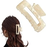 Rectangular Hair Claw Clips for Women and Girls - Non-slip, Big Claw Clip,Claw Clip,Clips and Barrettes,Hair Accessories