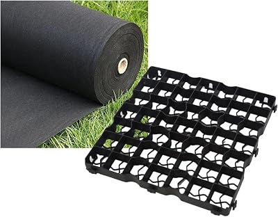 Neat FXDM Gravel Grid Shed Base 12 Grids 3m2 Black Heavy Duty