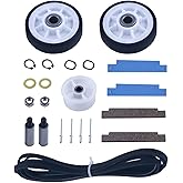 Semzohc Dryer atlantis parts Fit for May-tag 3000 5000 series-12001541 303373K Dryer Drum Roller kit, 306508 Dryer Tumbler Bearing Kit, WP33002535 Drum Belt, 6-3700340 Idler Pulley