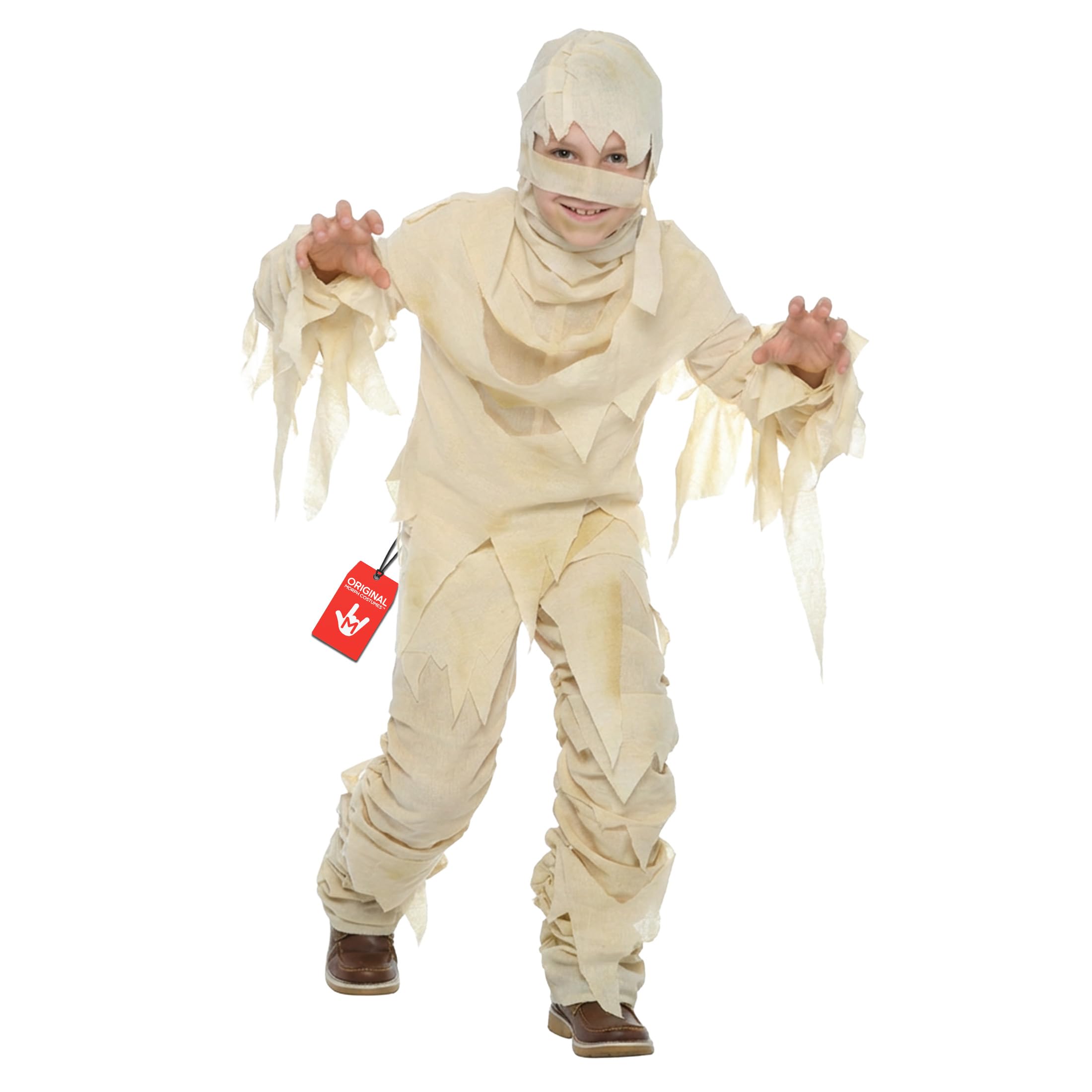 Morph Mummy Costume For Kids - Boys Mummy Halloween Outfit, 4-6 Years