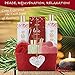 Spa Gift Basket for Women & Girls, Best Gift Idea for Christmas, Mother’s Day, Valentines and Birthday, Rosemary Bath and Body-Shower Gel, Bubble Bath, Oil Diffuser, Bath Bombs, Bath Salt-Bath Puff