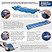 Self Inflating Sleeping Pad By BFP Outdoors - Blue and Grey Camping Mattress With Pillow and Carrying Bag - Ideal For Camping, Hiking, Traveling - Super Comfortable, Soft and Practical
